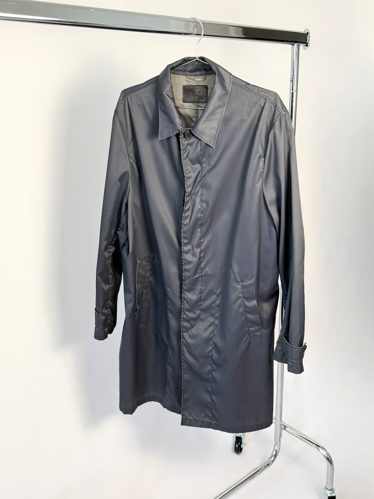 prada nylon trenchcoat