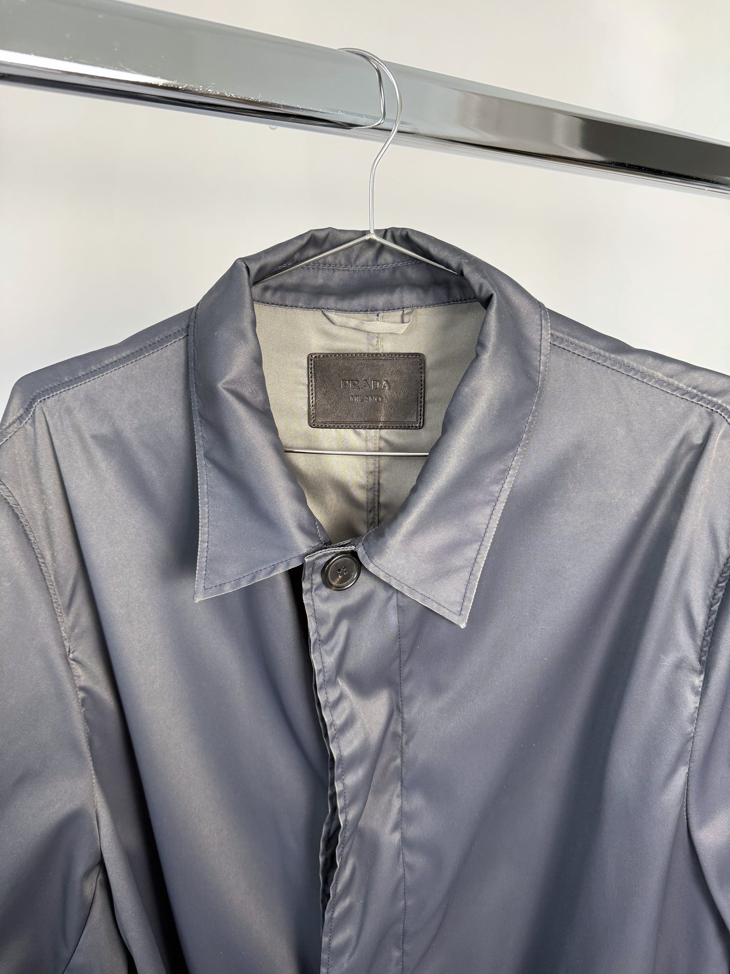 prada nylon trenchcoat
